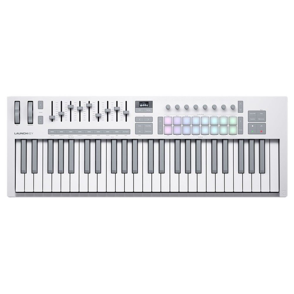 Novation Launchkey 49 MK4 White 49-Note Controller Keyboard with Bag