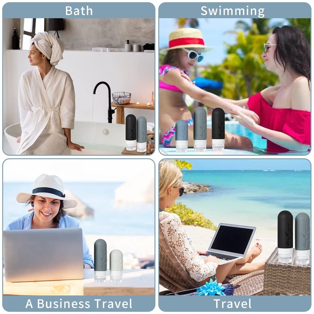Complete Travel Essentials: 18-Pack Refillable Bottles & Accessories Set