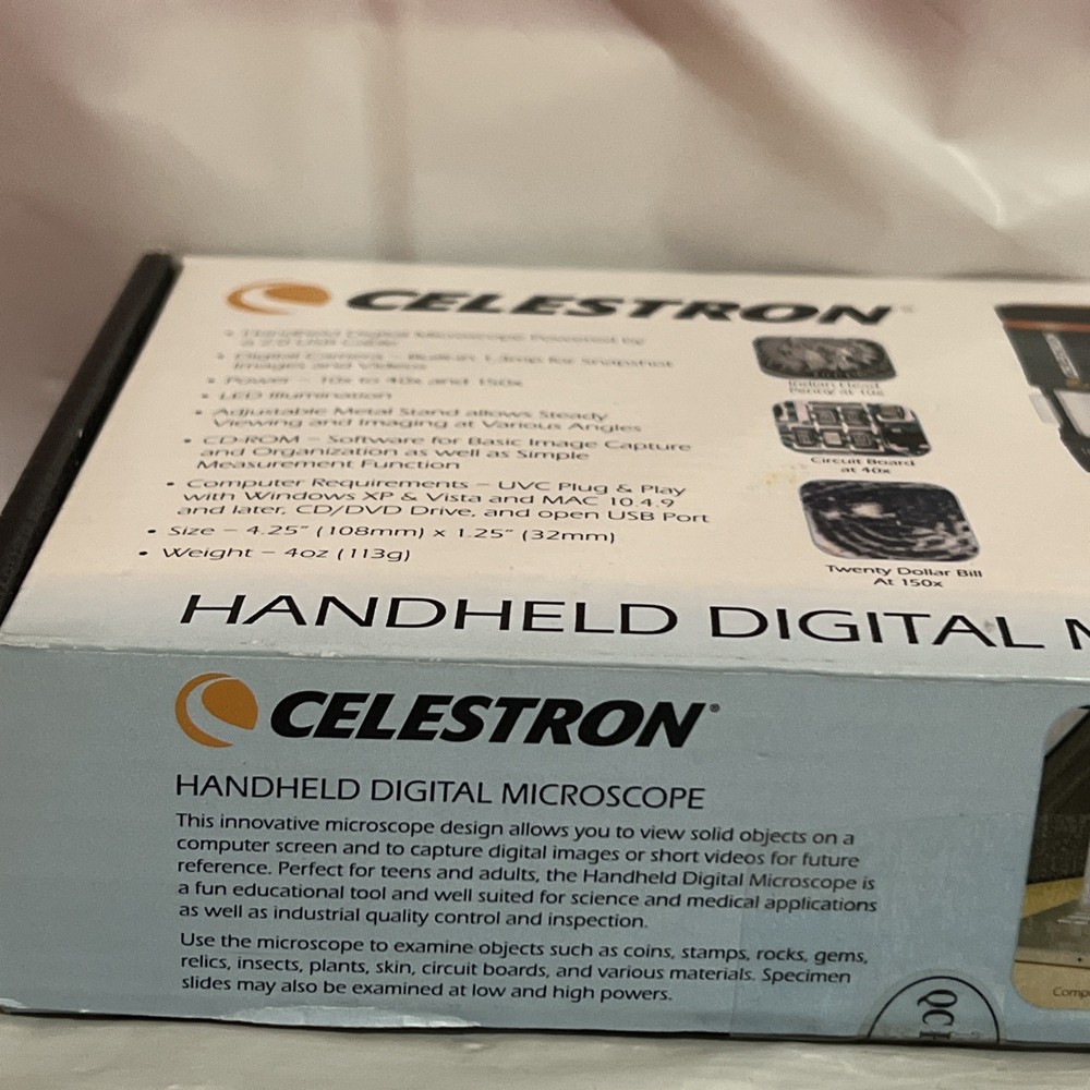 Celestron Handheld Digital Microscope 2009 New
