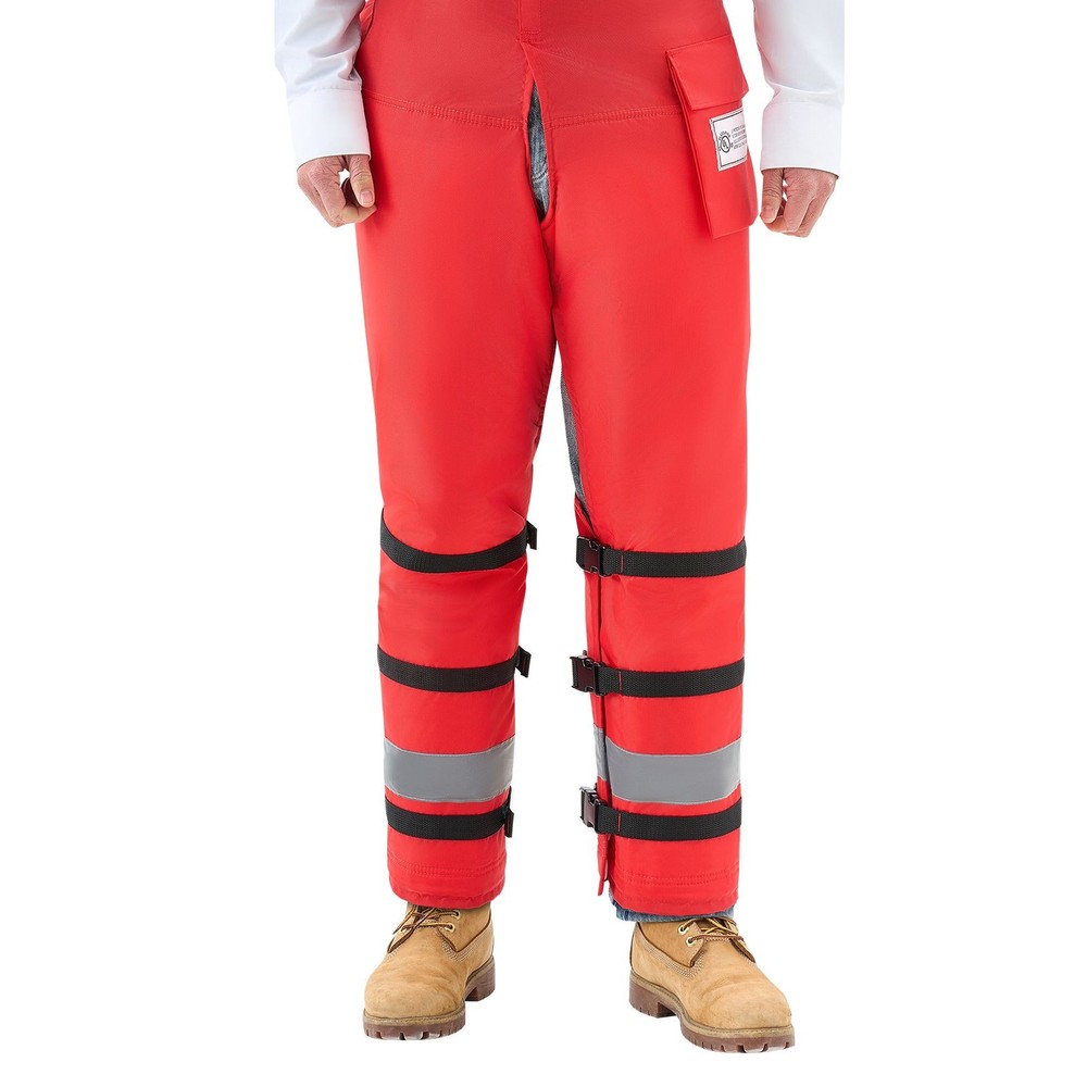 8-Layer Chainsaw Chaps Wrap, Polyester-Polypropylene, Adjustable Waist Belt