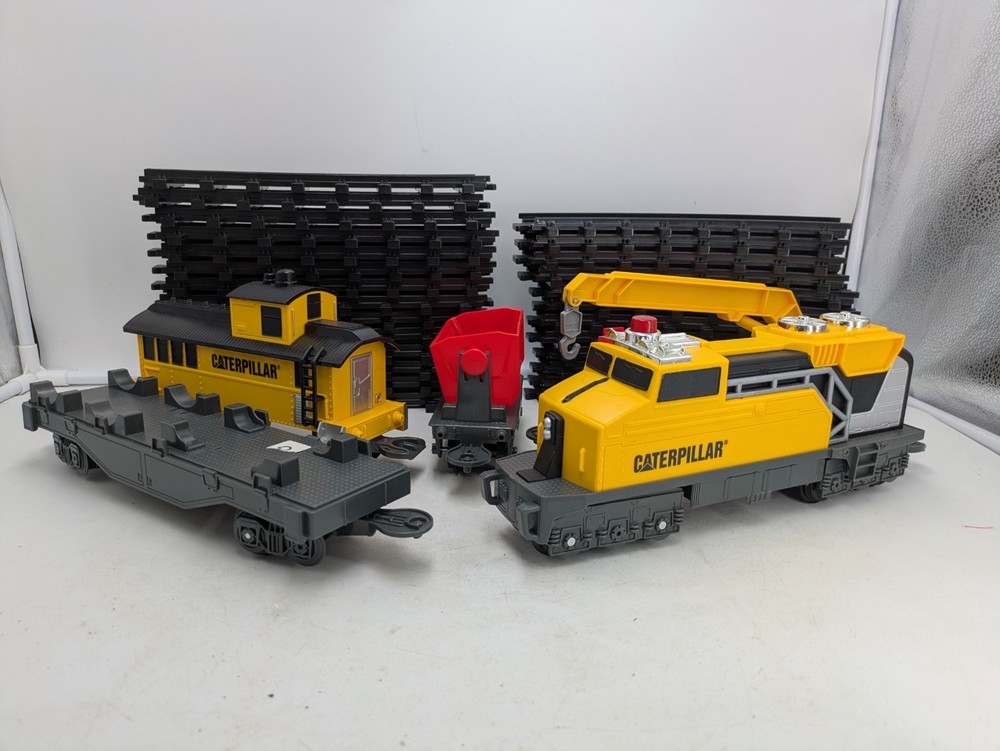 1992 CAT Caterpillar Construction Express Motorised Train Set Tested Working