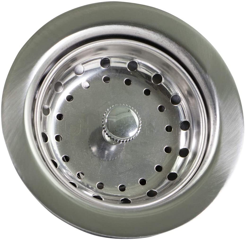 Kitchen Sink (3-1/2 Inch) Stainless Steel Drain Assembly With Strainer Basket