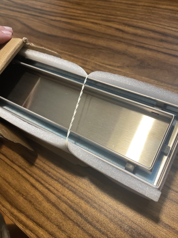 24-Inch Offset Linear Shower Drain with Tile insert Grate Cover, Brushed 304 ...