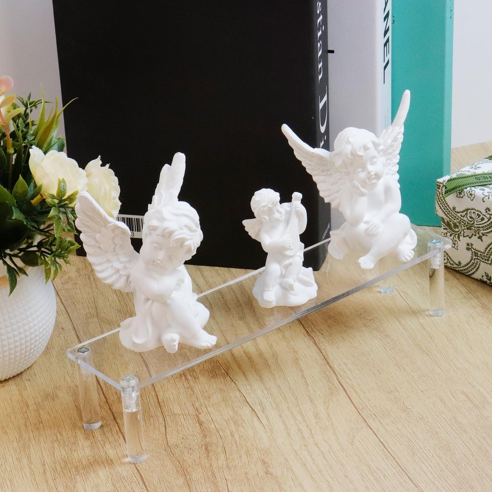 Acrylic Riser Clear Display Risers Stand Tabletop Rectangular Organizer Shelf