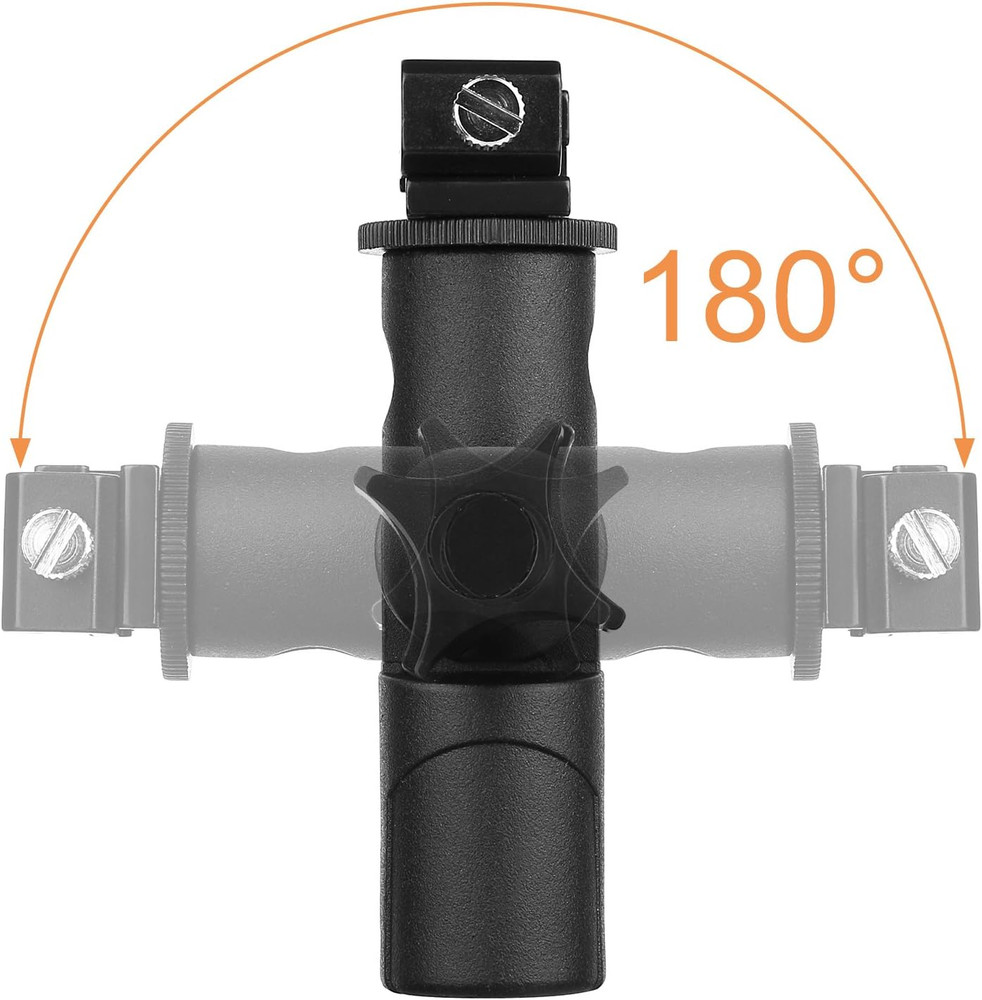 Camera Flash Speedlite Mount Swivel Light Stand Bracket with Umbrella Reflector