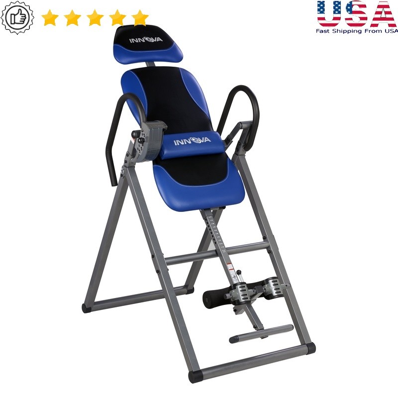 Heavy Duty Inversion Table Adjustable Pin System Ergonomic Ankle Support Relief