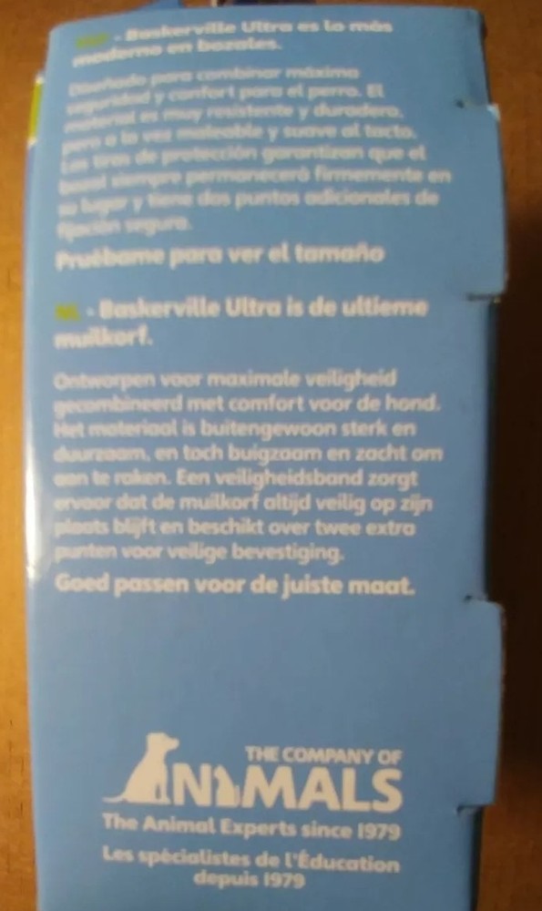 Dog Muzzle Baskerville 5-Inch Rubber Ultra Muzzle Pet Obedience Training