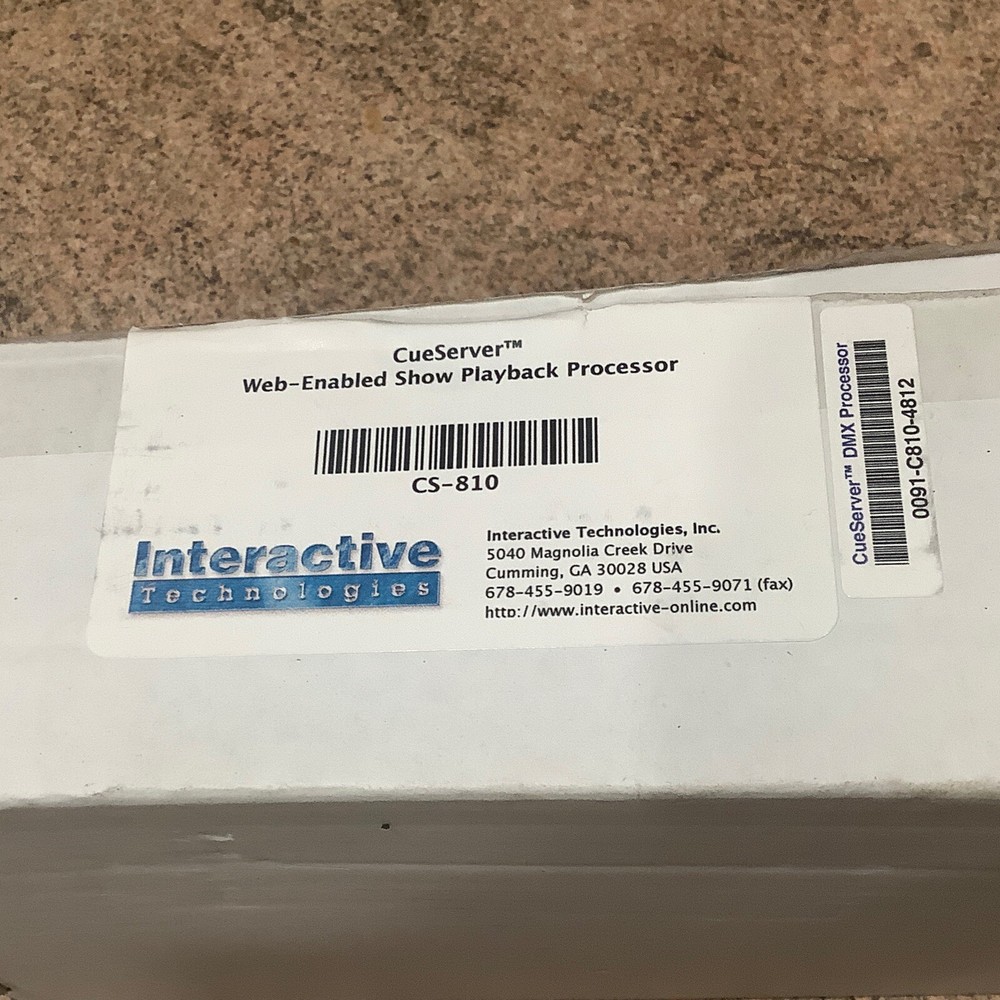 CueServer Web-Enabled Show Playback Processor CS-810