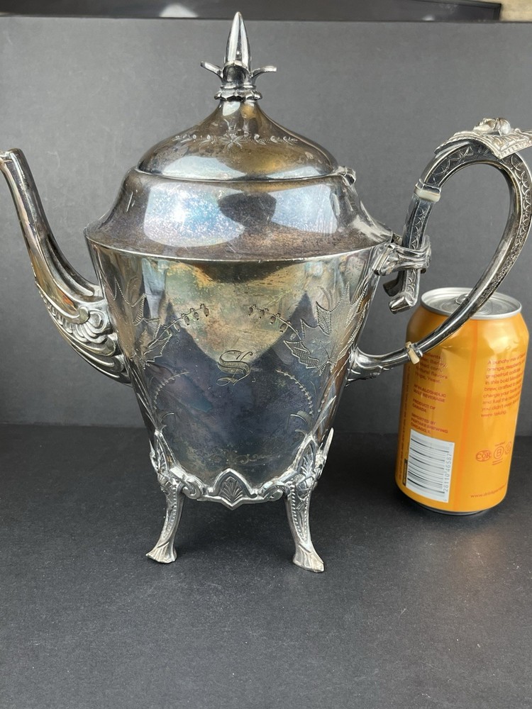 Meriden Britannia Silverplate Tea & Coffee Pattern 1881 9pc Set Victorian