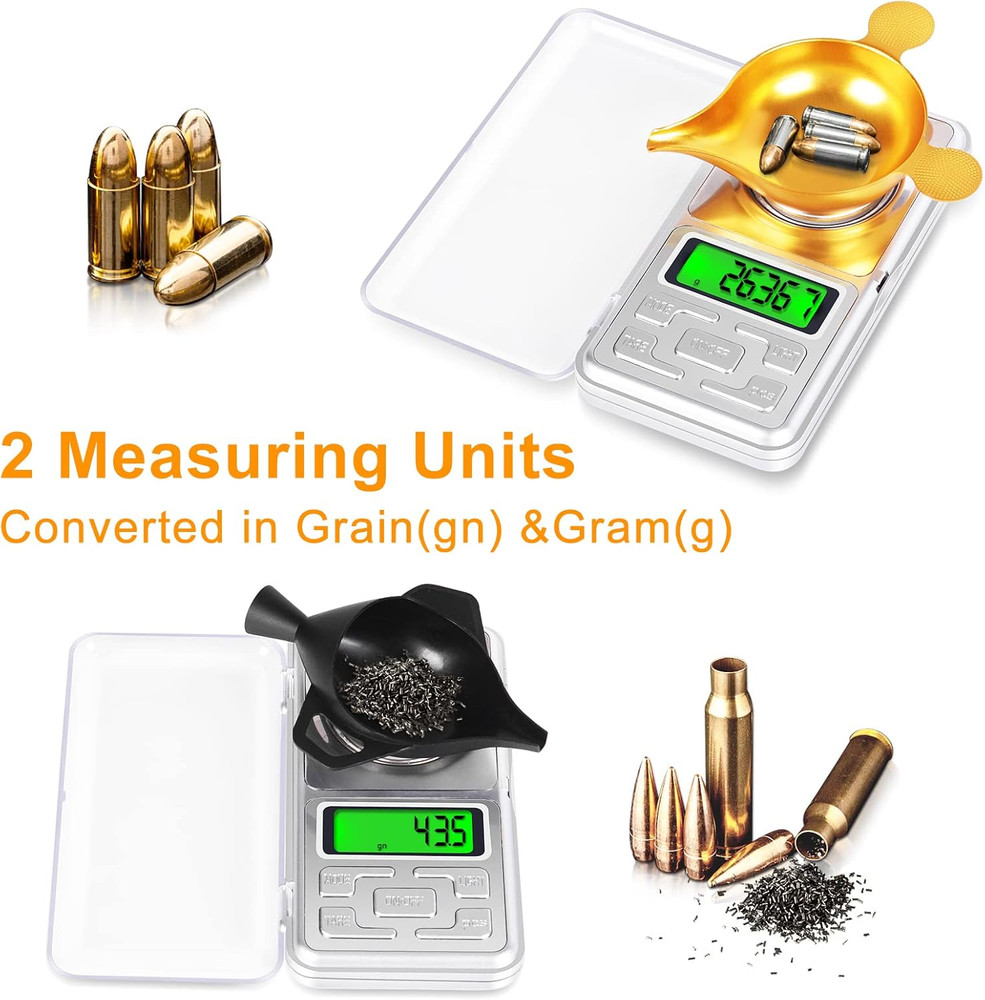 Digital Reloading Scale 1500 Grain / 0.1Gn with LCD Display for Reloading, Weigh