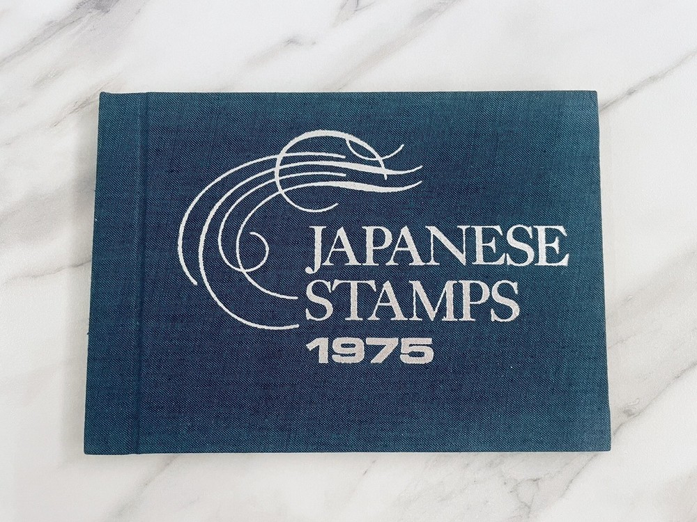 Japanese Stamp album 1975 WITH STAMPS ,Instructions in Japanese and English