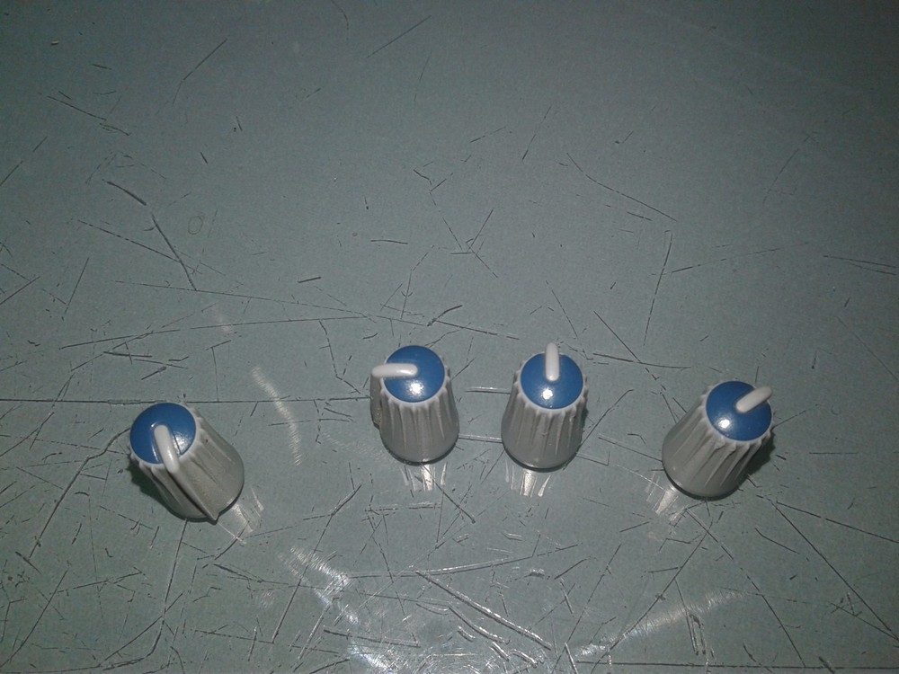 4 Blue Knobs For Mackie CFX MKII Mixers