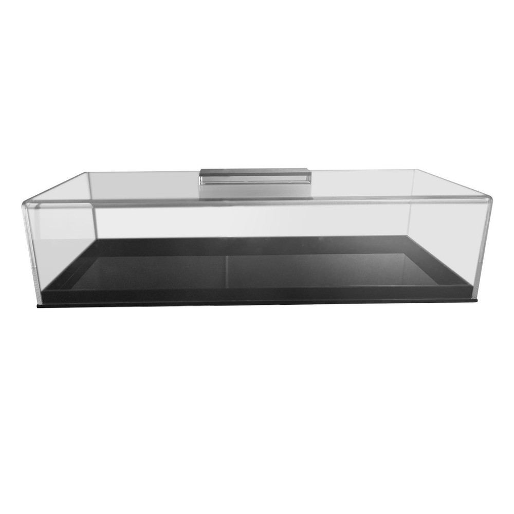 Clear Bread Box Dessert Display Plate Rectangular Bread Storage Container for