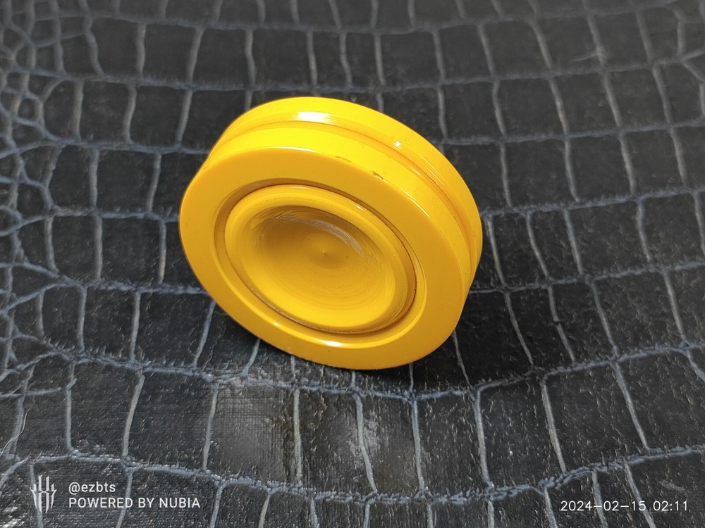 Catalin Bakelite Backgammon Chip Disc Turned Butterscotch Gold 1.72" Replacement