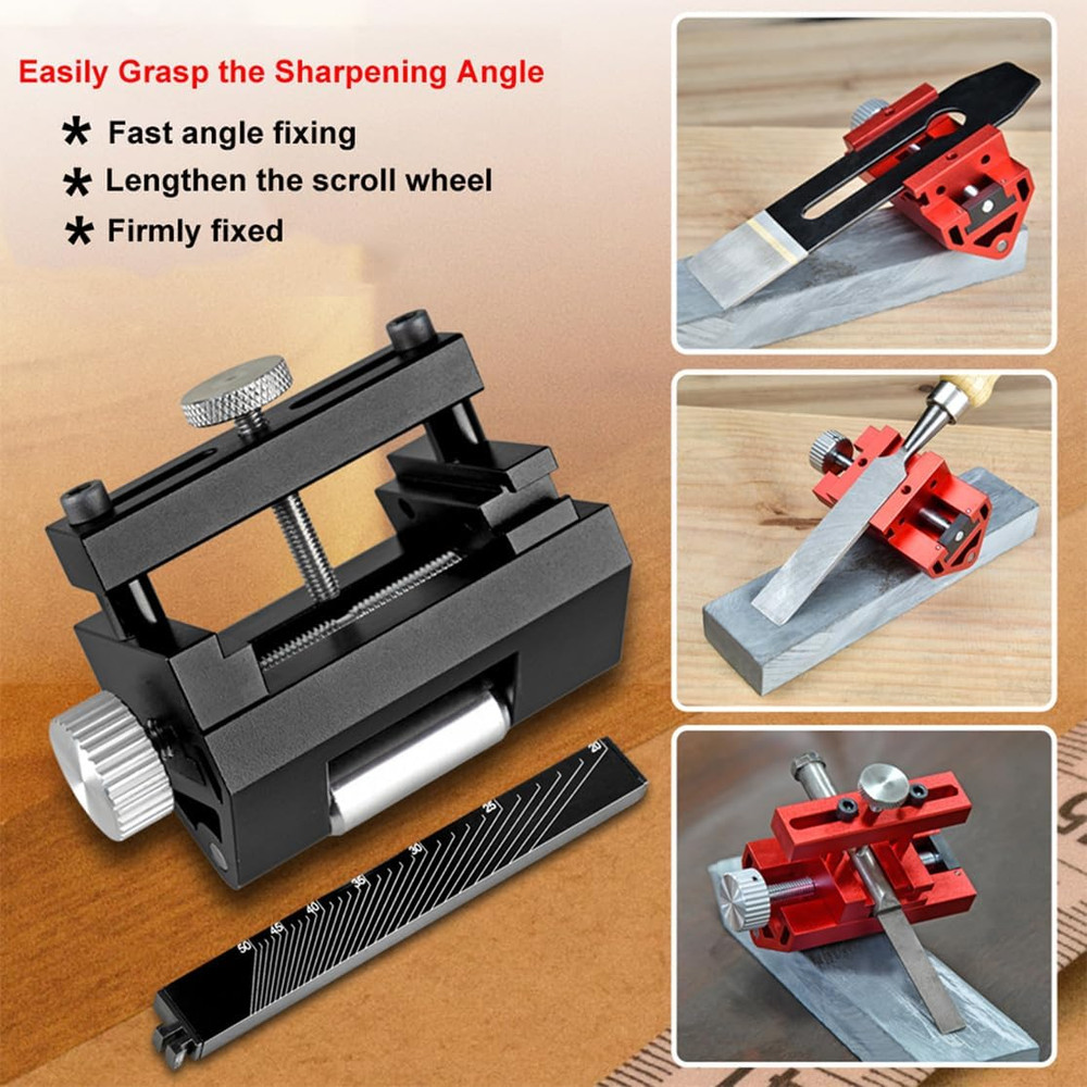 Honing Guide for Chisels and Planes, Adjustable Chisel Sharpening Jig