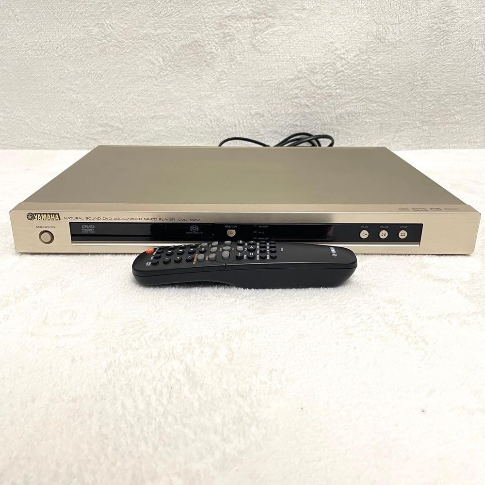 YAMAHA DVD-S657 Universal Player CD SACD DVD Remote Slim Tested FullyFunction