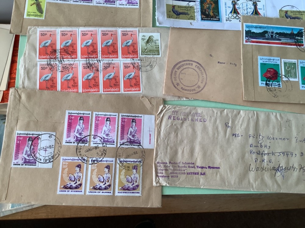 Burma postal covers 14 items Ref A1842