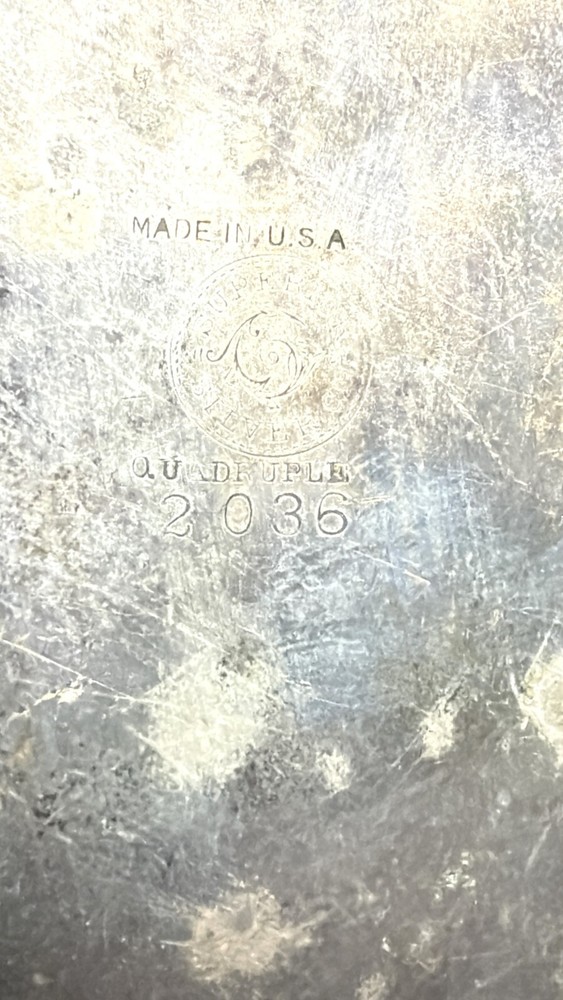 Superior Silver Co Tray Quadruple Plate 2036 12.5 " x 6.5’’ Serving Dish