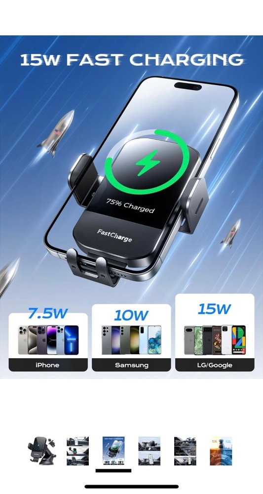 15W Fast Wireless Car Charger