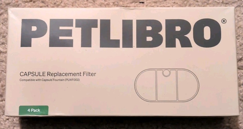 PETLIBRO Capsule Replacement Filter 4 Pack Compatible With Fountain PLWF002.