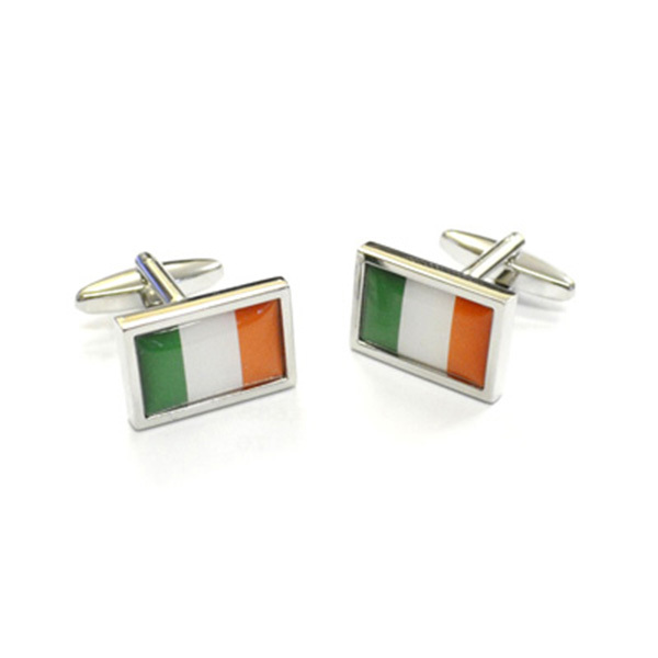 High Quality Irish Flag Cufflinks
