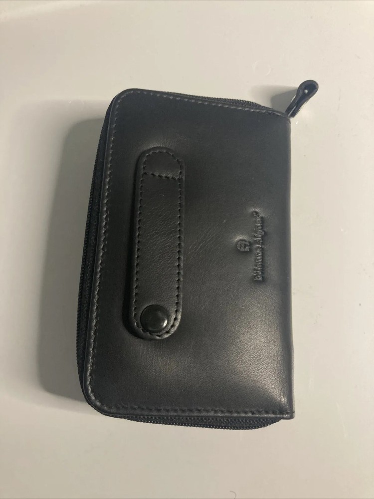 Etienne Aigner Leather Golf Tee Case Black