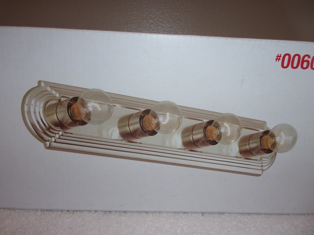 Project Source 4 Light 24" Vanity Bar Bath Brushed Nickel 0060409