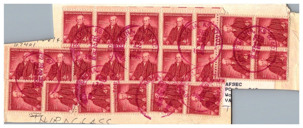 Noah Webster 4 cent 1986 on paper Stamps