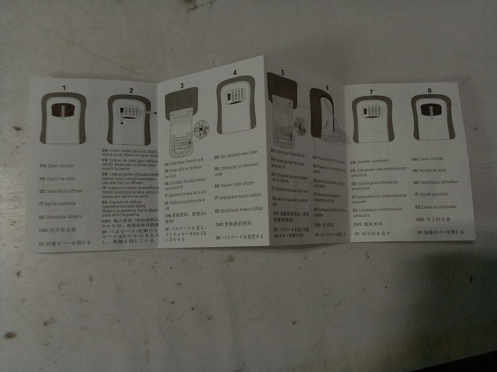 SwipeLock Combination Key Safe Box