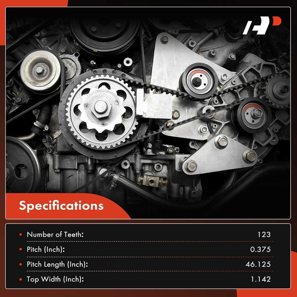 Engine Timing Belt Compatible with Mitsubishi Outlander 2003, Eclipse 2000-2005,