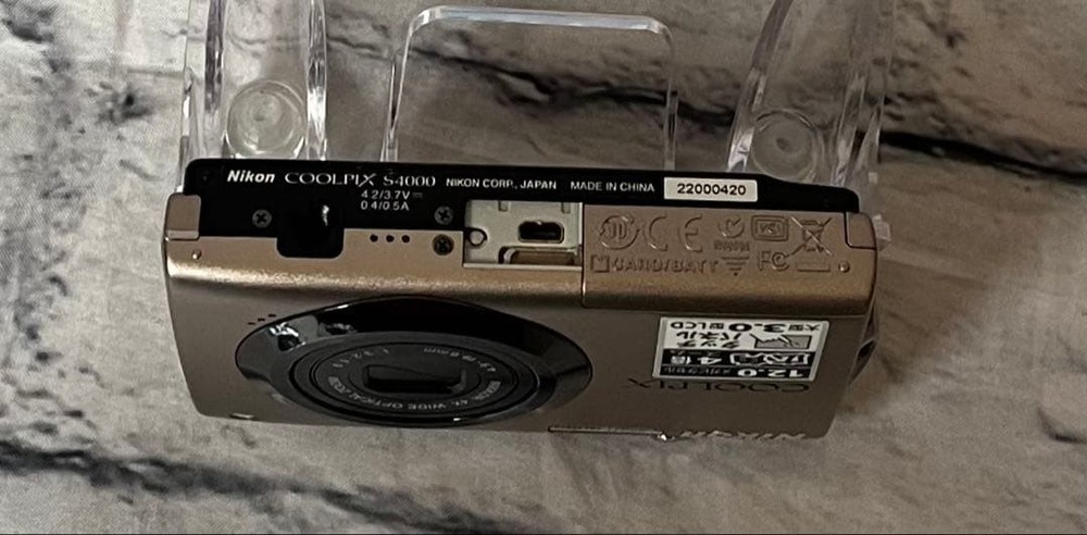 Nikon COOLPIX S4000 Compact Digital Camera Bright Bronze Tested Condition
