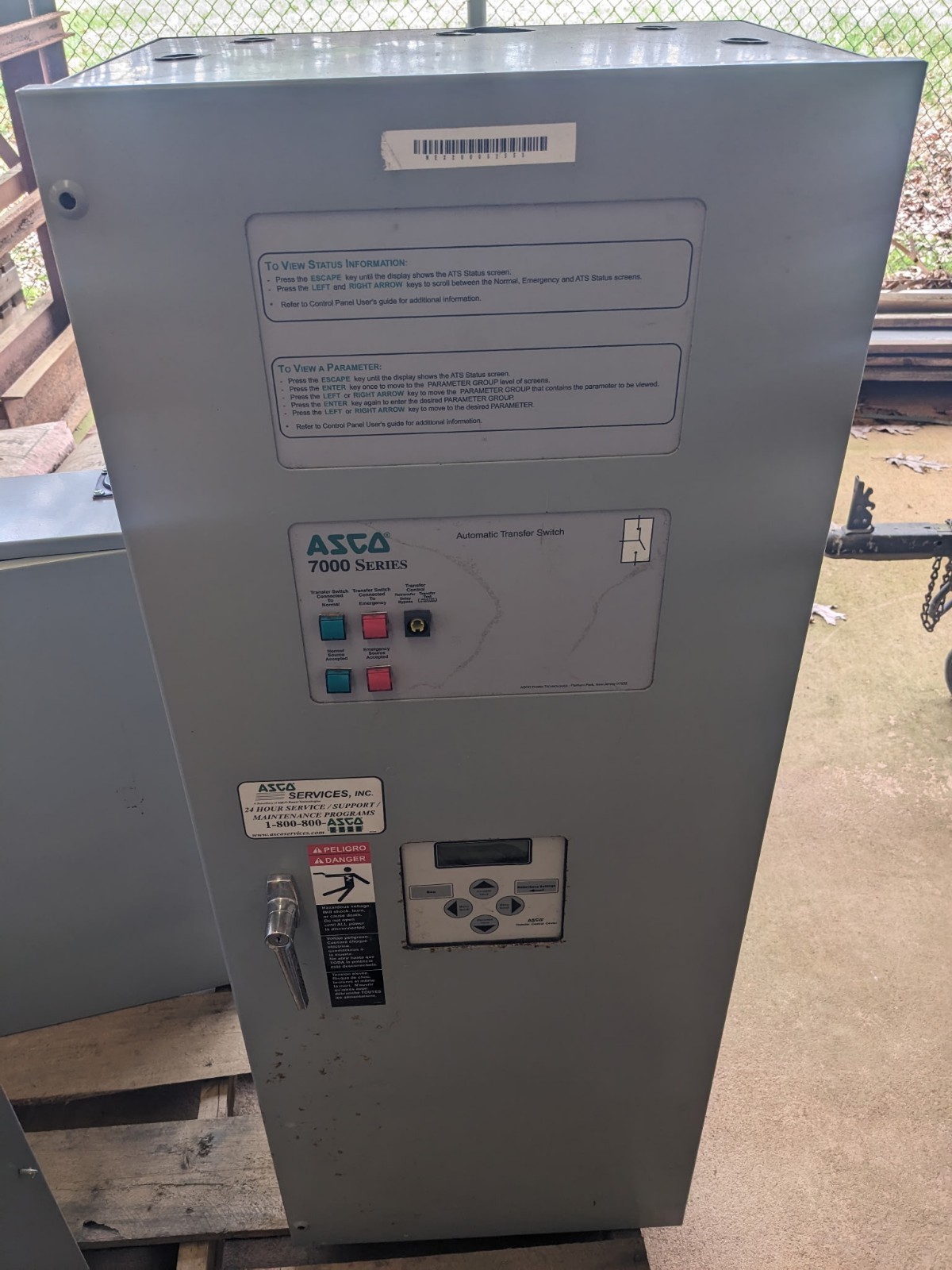 ASCO TRANSFER SWITCH