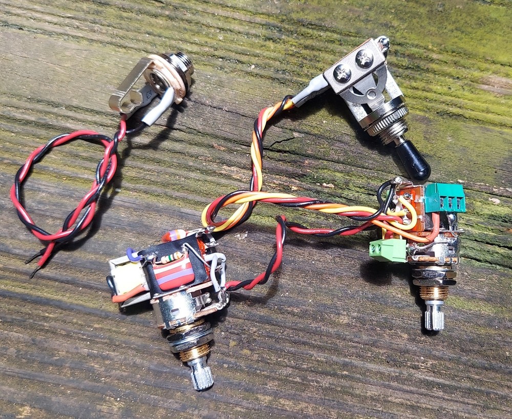 Solderless HH Wiring Harness 3/w Toggle Coil Split Custom Push Pull Tone Pot