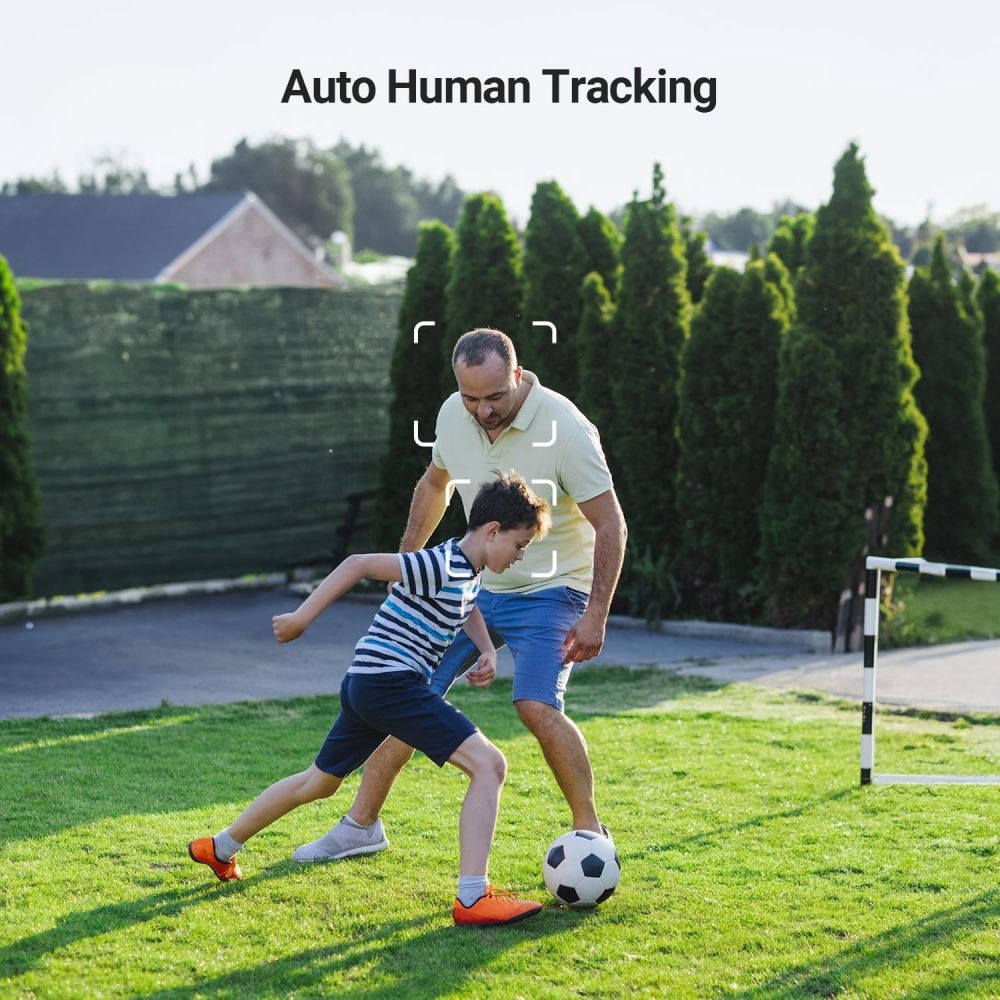 Ansque Security Cameras Wireless Outdoor Home System, 2 Camera Kit Solar Powered