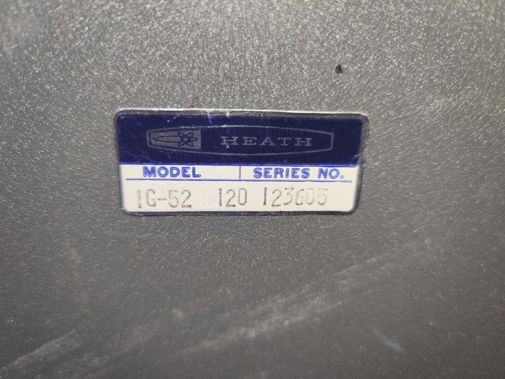 Heathkit T.V. Alignment Generator Model IG-52 Electronics Vintage Heathkit