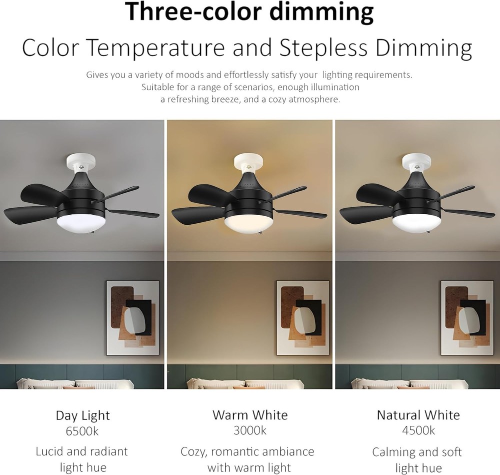 Socket Fan Light with Remote and 2 Socket Extenders, Socket Ceiling Fan Light...