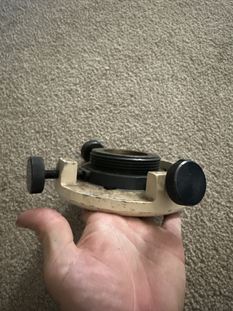 K&E Keuffel Esser Optical Alignment X Y Adjustable Base Plate W/ Mounting Ring