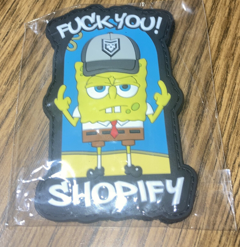 FU Shopify Spongebob Patch Patchops Rare discontinued PVC
