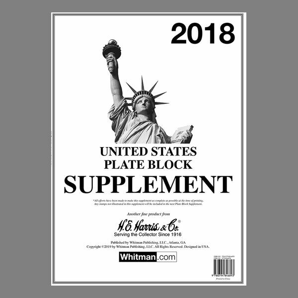 H.E. Harris Liberty Plate Block Supplement 2018