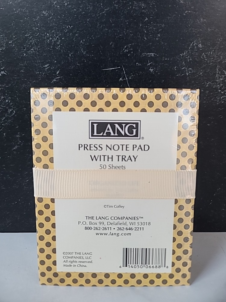 Lang Press Daisy Note Pad With Tray 50 Sheets 2007