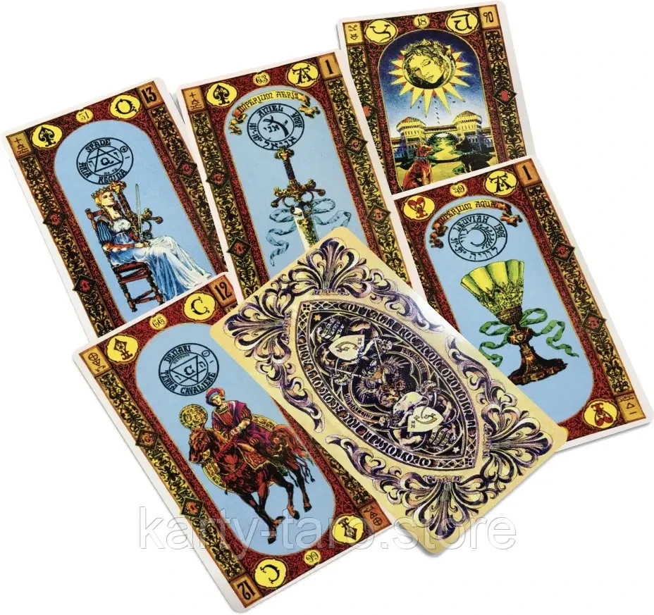Карты Таро Ступени Золотого Таро + рус. инструкция 78 шт Tarot Desk Cards