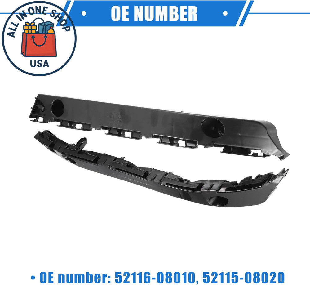 Front Bumper Brackets Support Fender Cover Left Right Side Replacement