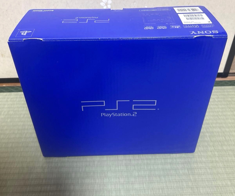 Sony PlayStation 2 PS2 SCPH-30000 Black Console Tested w/ Box, Two Controllers