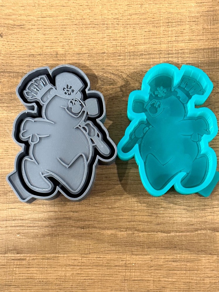 Charming Snowman Freshie Silicone Mold - Create Winter Magic