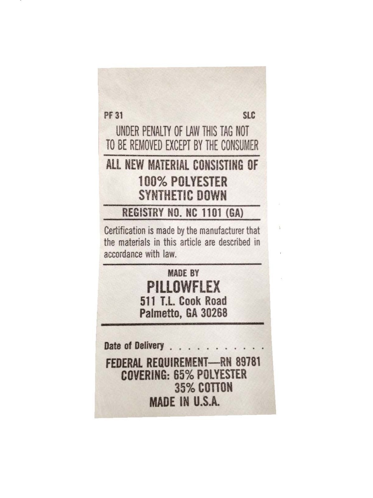 Synthetic Down Alternative Pillow Form Insert Multiple Sizes Karate Chop | Plush