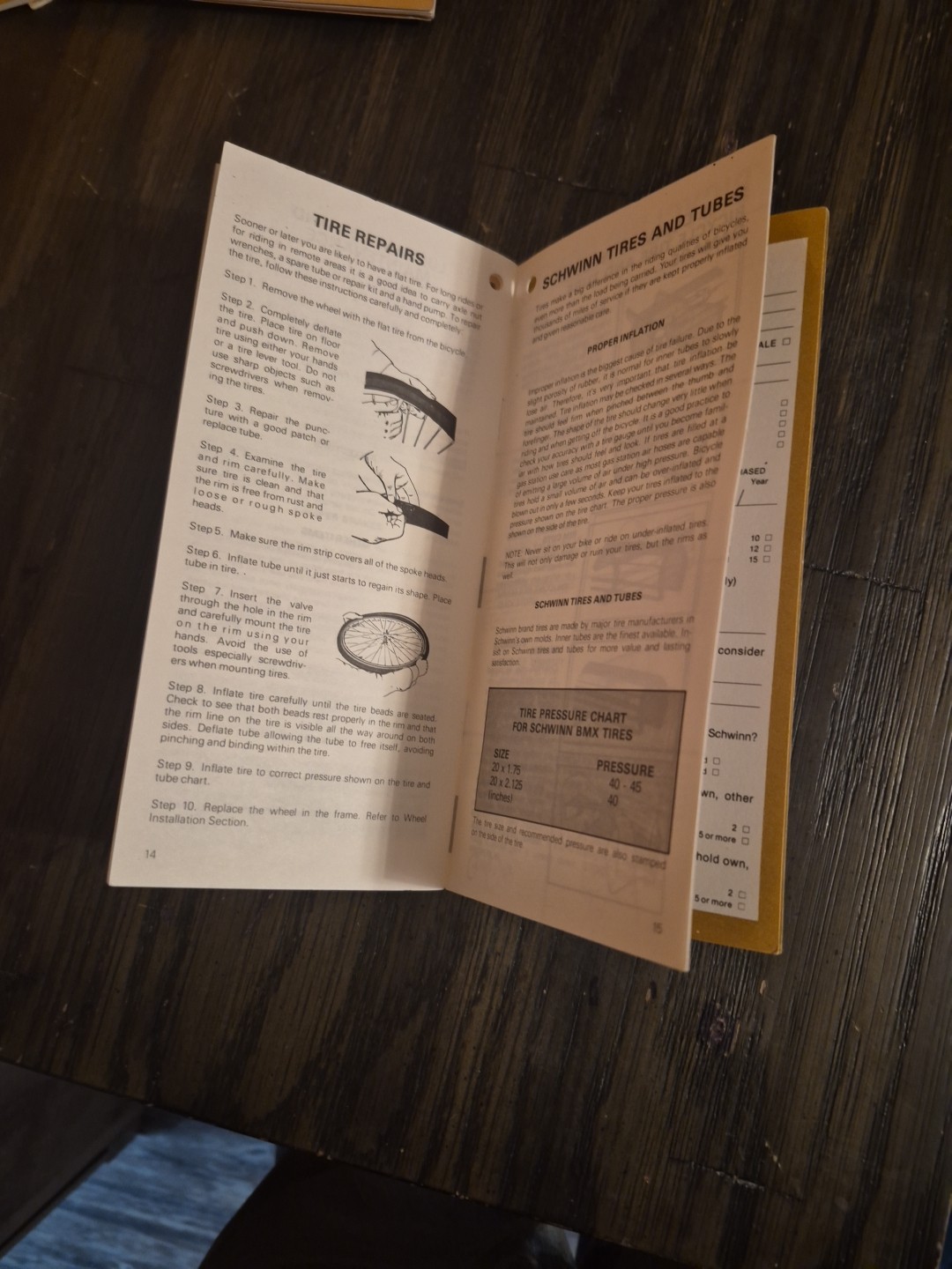 Vintage 1983 Schwinn Bmx Bicycle Owners Manual Predator Atari The Sting Team 24