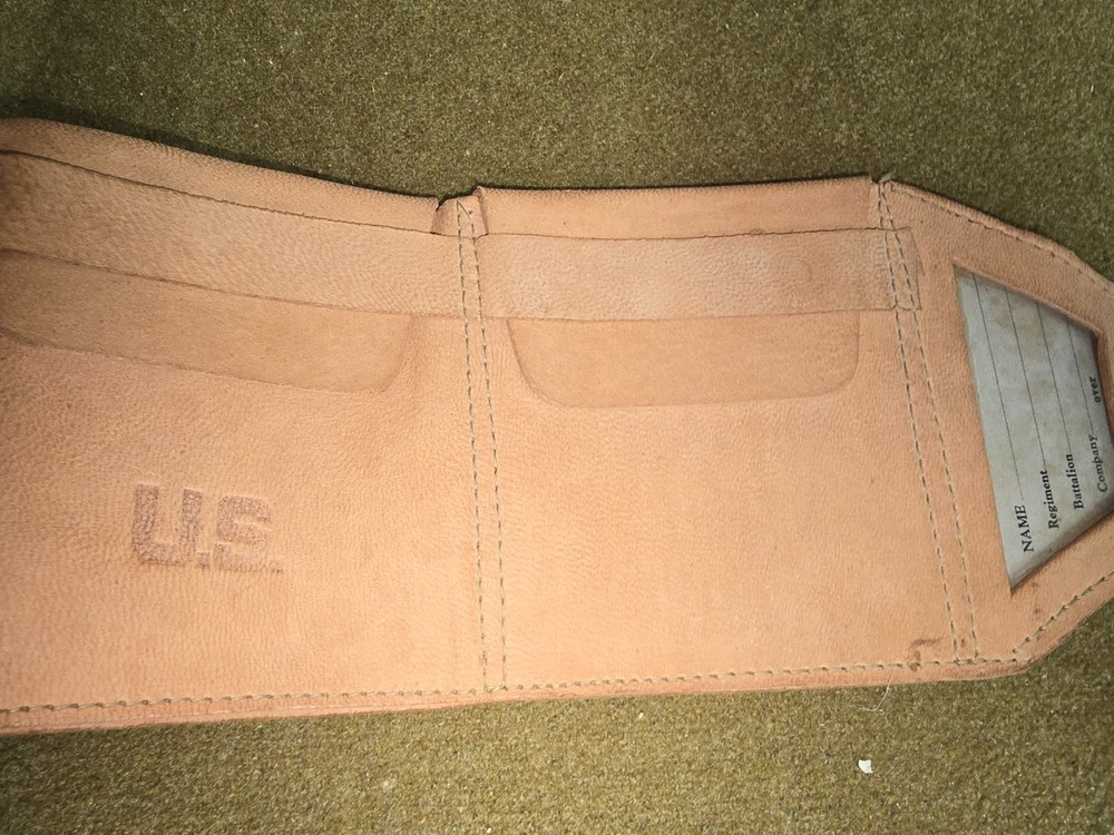WWII US Army Leather Money Belt