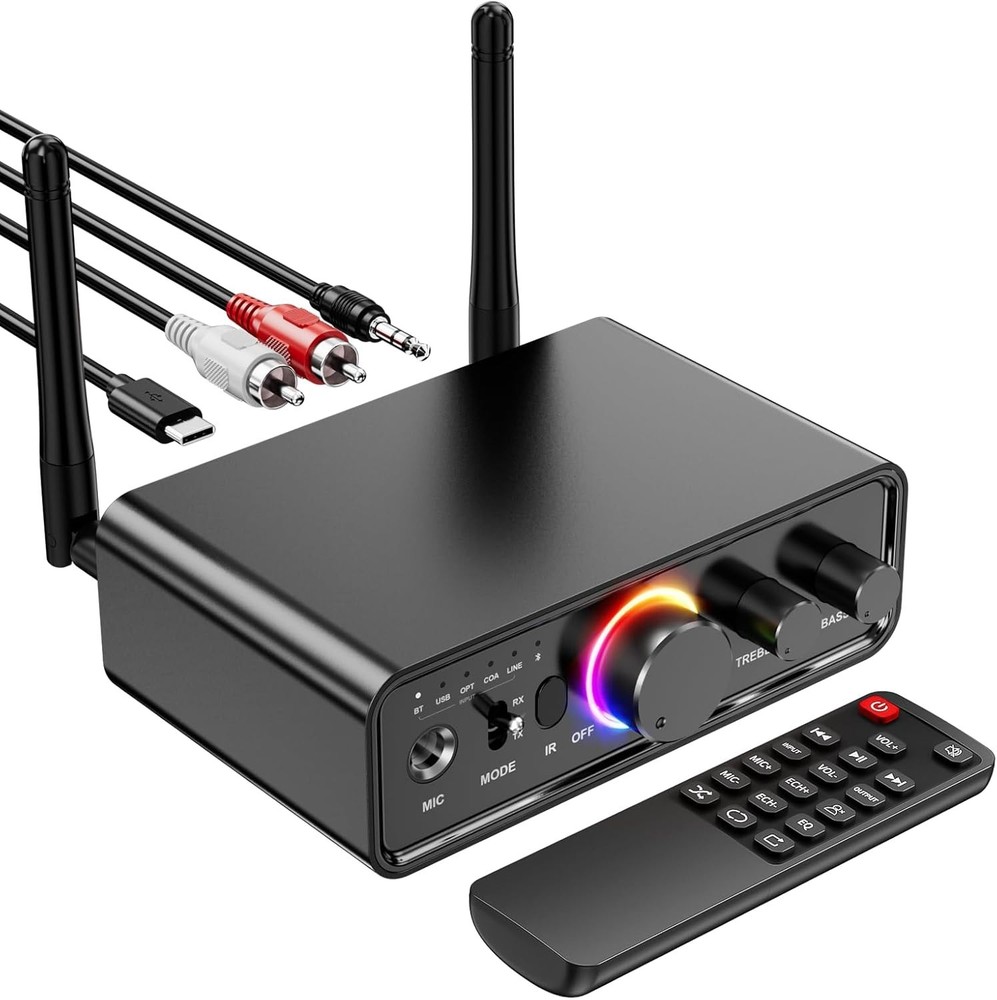 Upgraded M18 Bluetooth 5.3 Audio Receiver Transmitter for Home Stereo TV