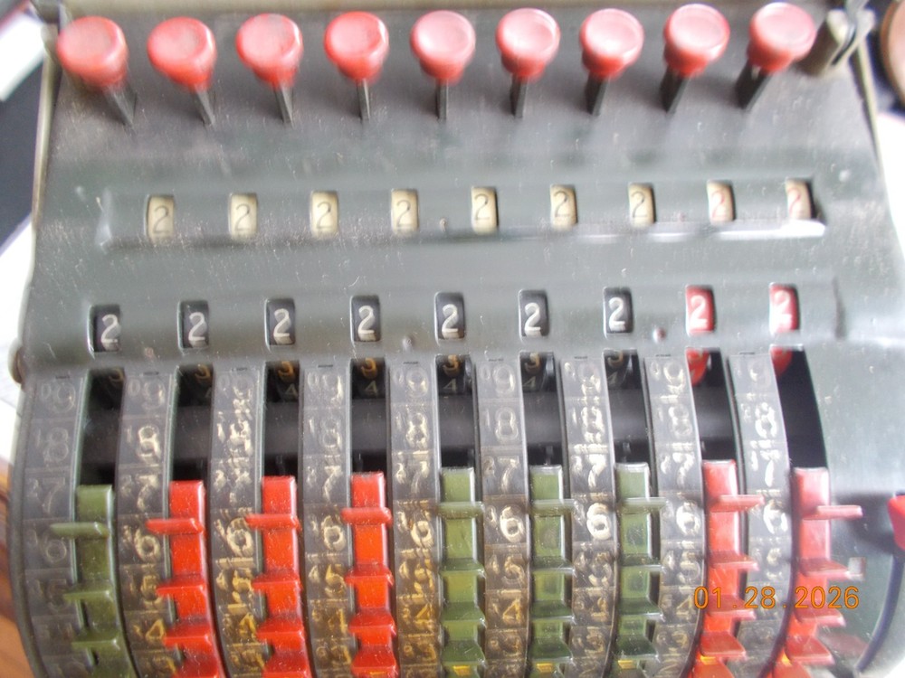 Todd Visible Adding Machine with Key