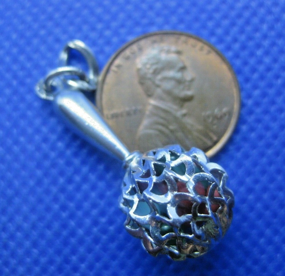 Sterling Silver Shaker Charm